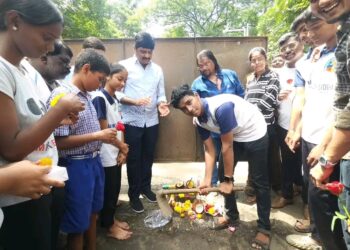 दोन वर्षांपासून रखडलेल्या भिवंडीतील रस्त्याच्या काँक्रीटीकरणाचा शुभारंभ