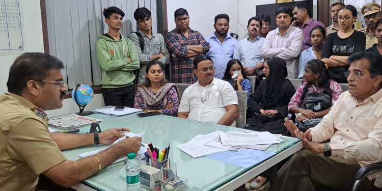 विद्यार्थ्यांवरील गुन्ह्याप्रकरणी पोलिसांनाकिरीट सोमय्या, म्हस्केंनी विचारला जाब