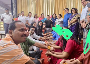 सामाजिक संस्थेच्यावतीने ठाणे मनोरुग्णालयात रक्षाबंधन कार्यक्रम