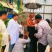 तलावपाळी उद्यानामधील महात्मा गांधींच्या प्रतिमेची स्वच्छता